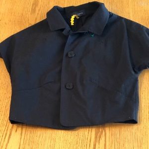 Piazza Sempione black cropped blazer